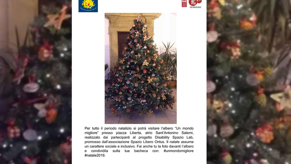 Salemi: l’albero “Un mondo migliore” Salemi: l’albero “Un mondo migliore”