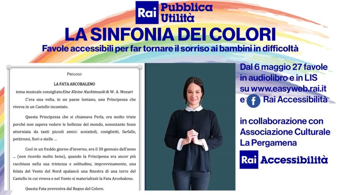 Doniamo un sorriso ai bambini”, favole accessibili con Rai Pubblica Utilità Doniamo un sorriso ai bambini”, favole accessibili con Rai Pubblica Utilità